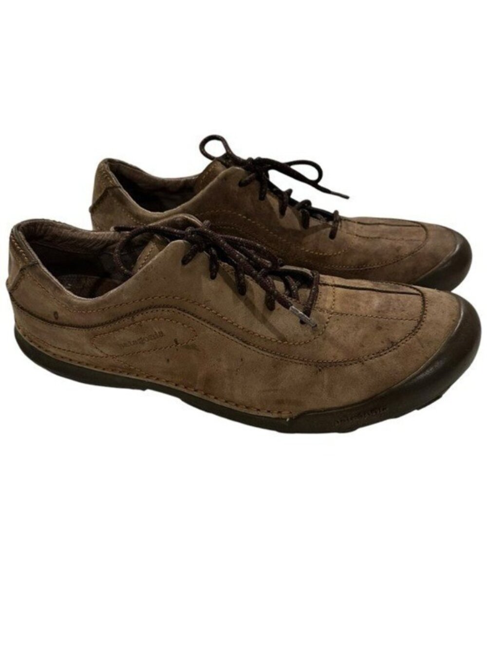 Patagonia Shoe Men's 15 Balsam Peat Brown Leather Lace Up Hiking Walking Oxford